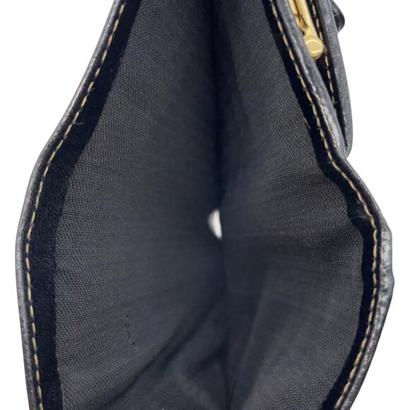 FENDI Pecan Clasp Bi-fold Black Beige Wallet W/Box - Picture 12 of 15